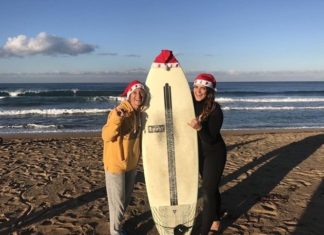 Going surfing for Christmas